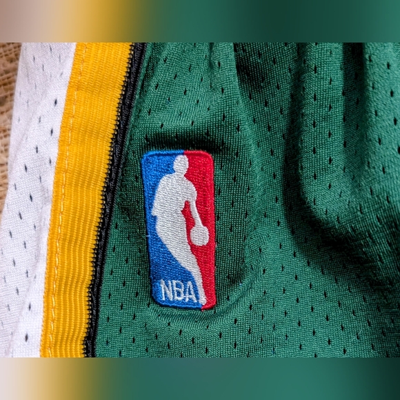 RARE!! Seattle Supersonics NBA Basketball Shorts 80s/90s Vintage Adidas Sonics - Picture 7 of 9